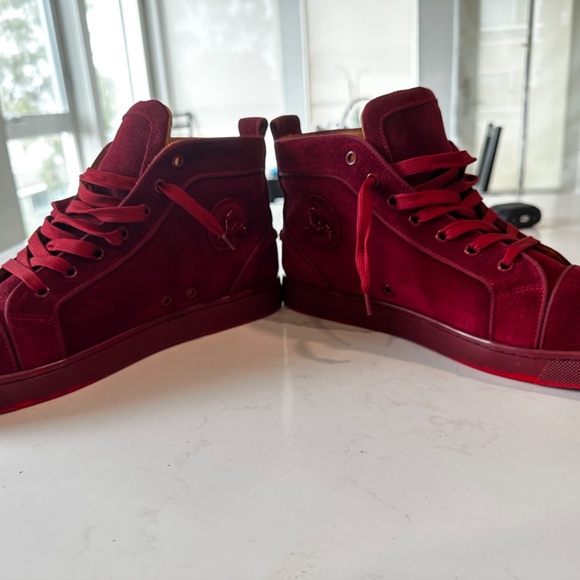 LIKE NEW!! Christian Louboutin  HI Top Suede Sneakers… - Picture 6 of 6